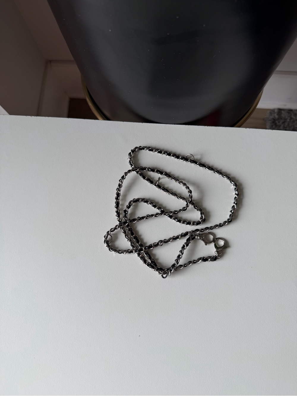 CHANEL Black Quilted Mini Crossbody with CC Accent - Picture 3 of 4